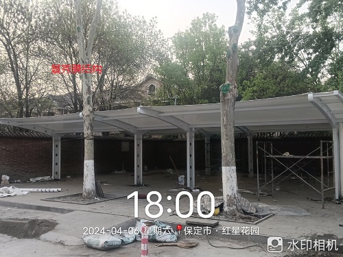 膜結構停車棚汽車棚自行車棚