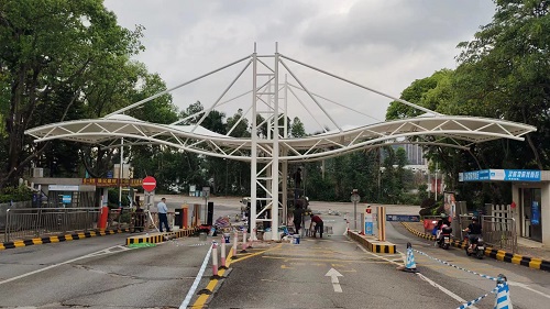 肇慶碧桂園出入口膜結構遮陽棚